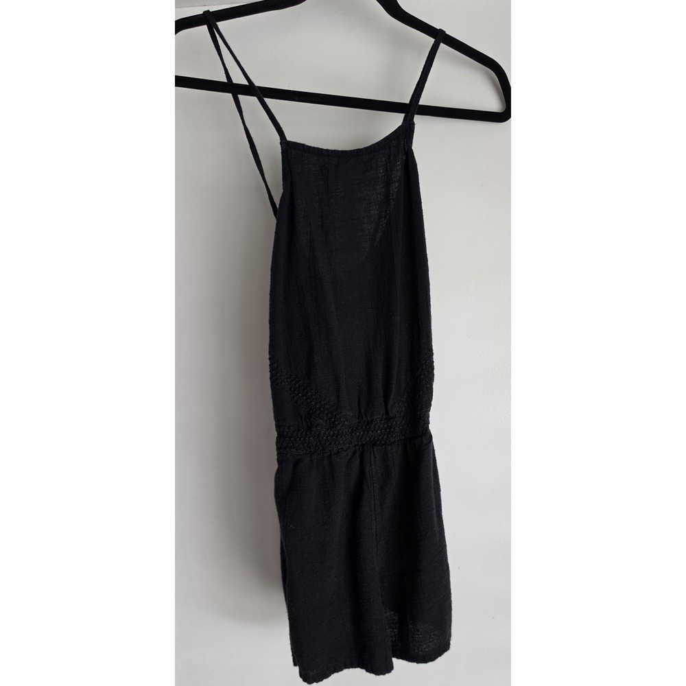 Roxy Romper Size S Black Sleeveless Boho Women Playsuit Shorts